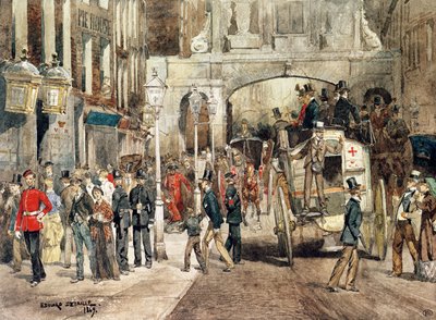 London Street, 1869 by Jean Baptiste Edouard Detaille